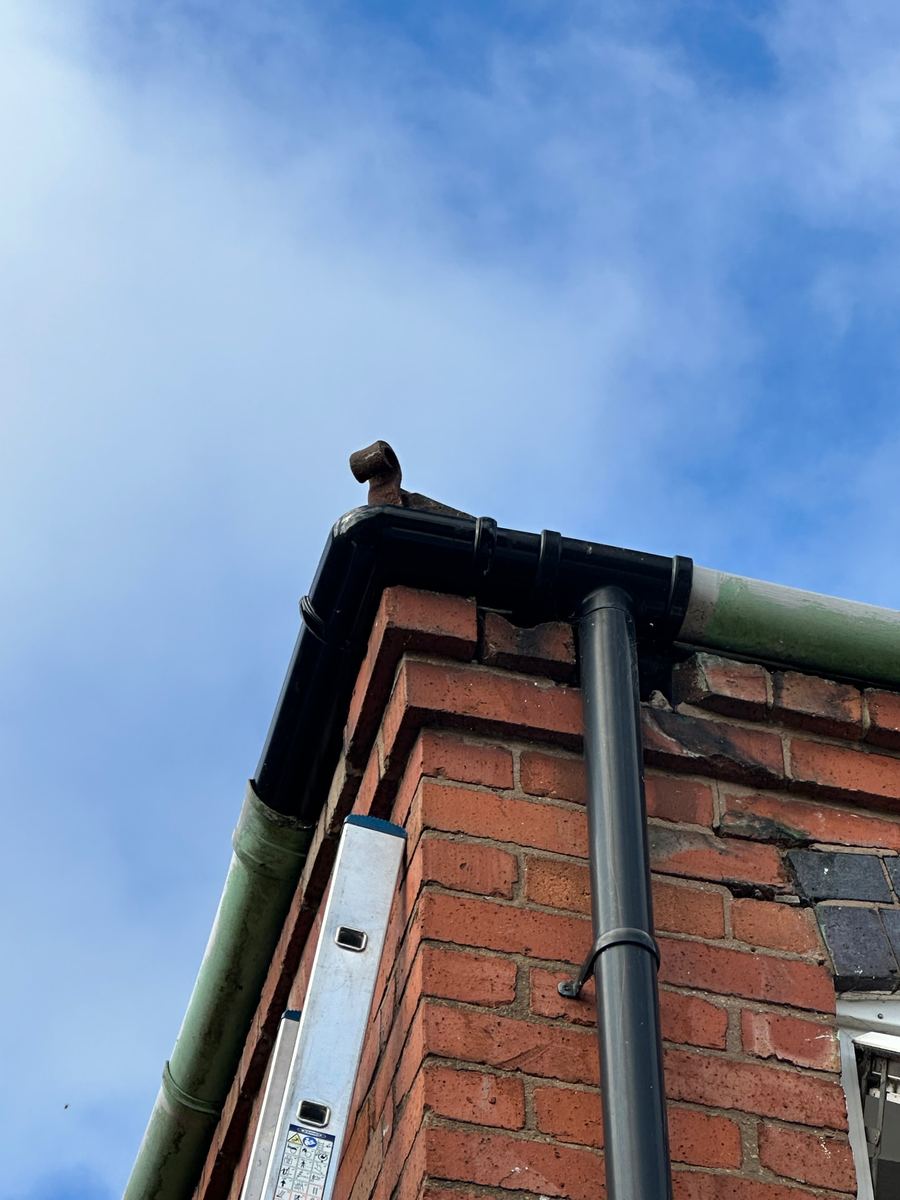 Cleared gutter from live camera inspection, comparison 7