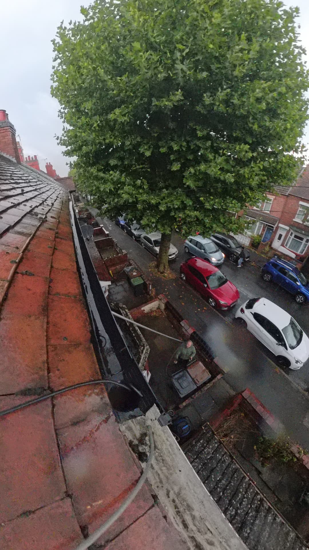 Cleared gutter from live camera inspection, comparison 4