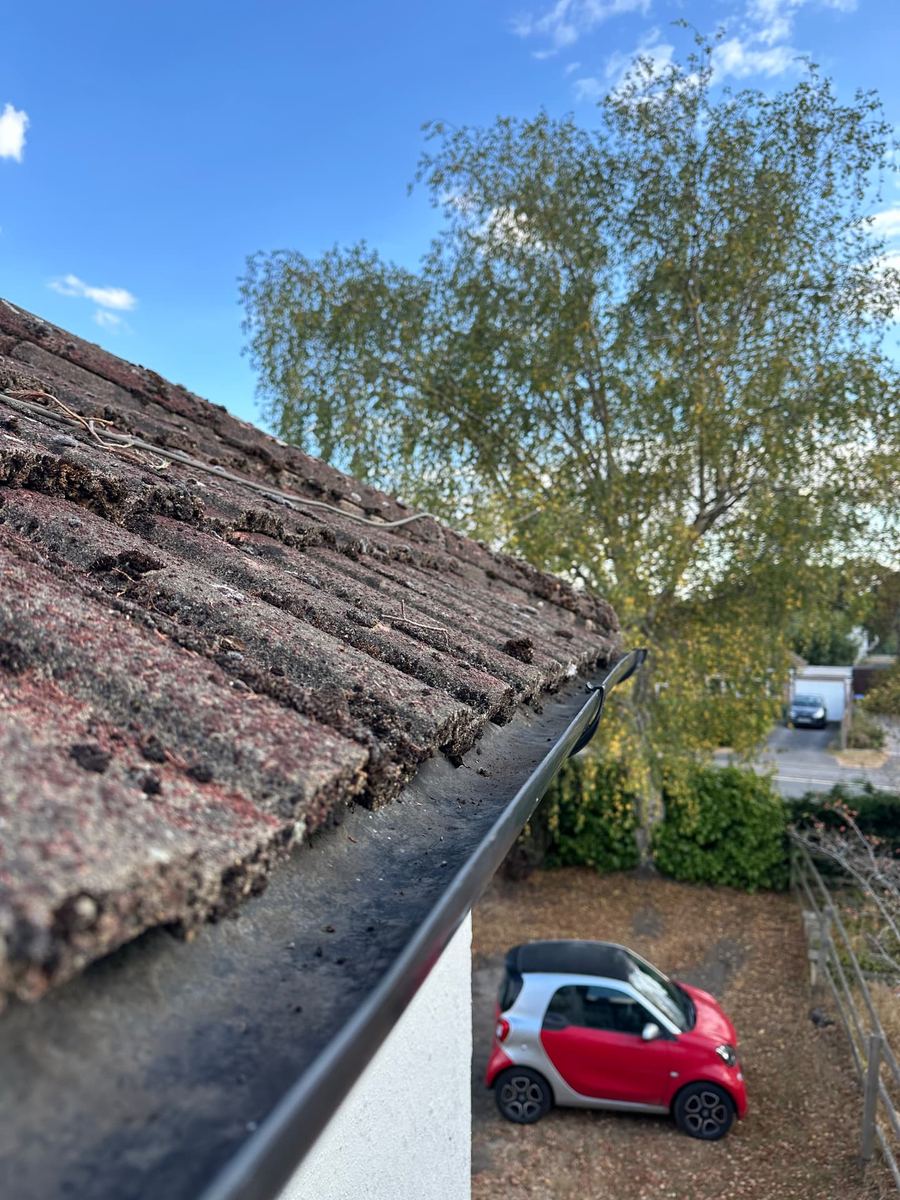 Cleared gutter from live camera inspection, comparison 10