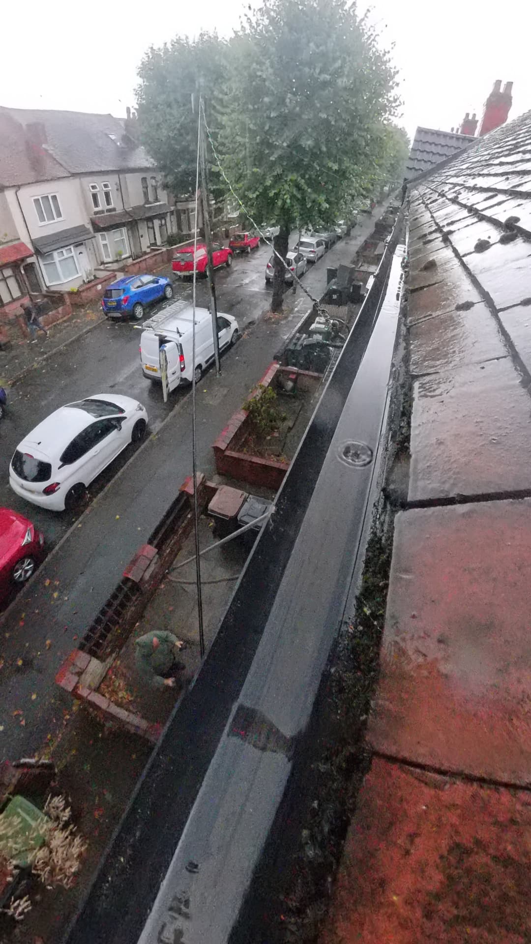 Cleared gutter from live camera inspection, comparison 3