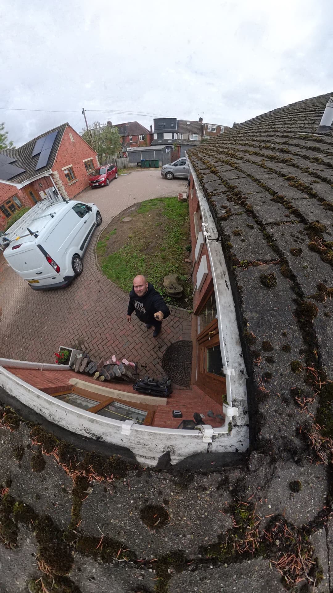 Cleared gutter from live camera inspection, comparison 2