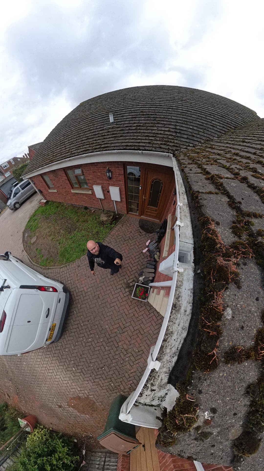 Cleared gutter from live camera inspection, comparison 1