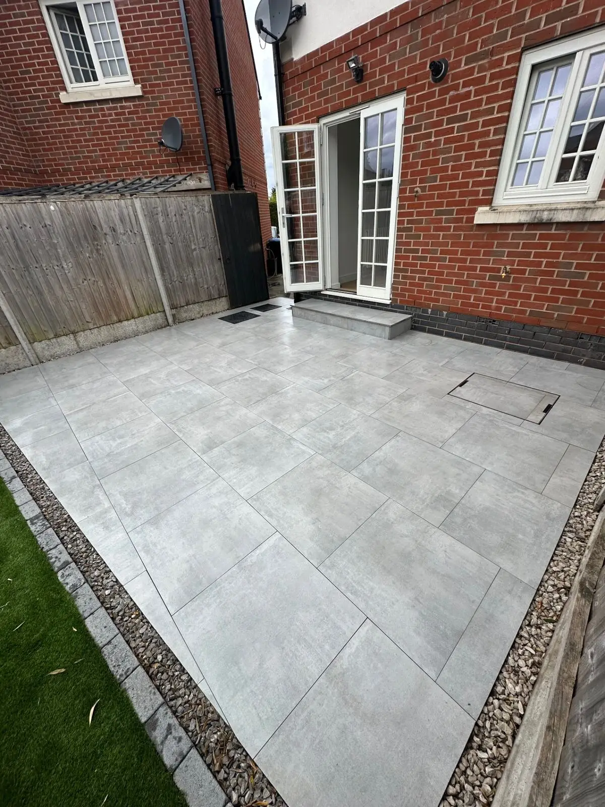 After: Paved patio